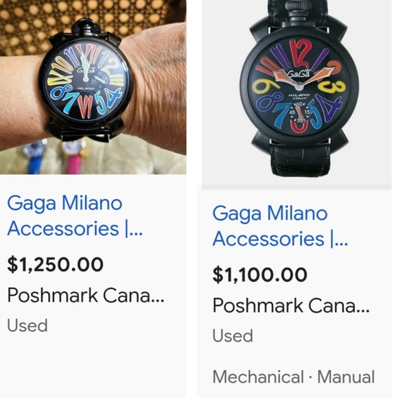 New Women's Black Rare 2025 GaGa Milano Luxurious Italian Watch - Picture 7 of 7